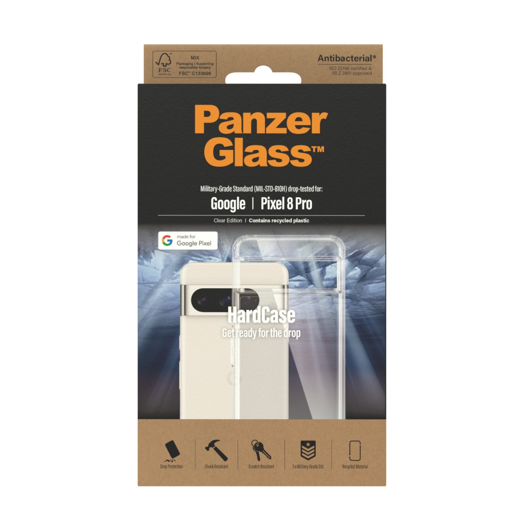 PanzerGlass® HardCase Transparent Google Pixel 8 Pro